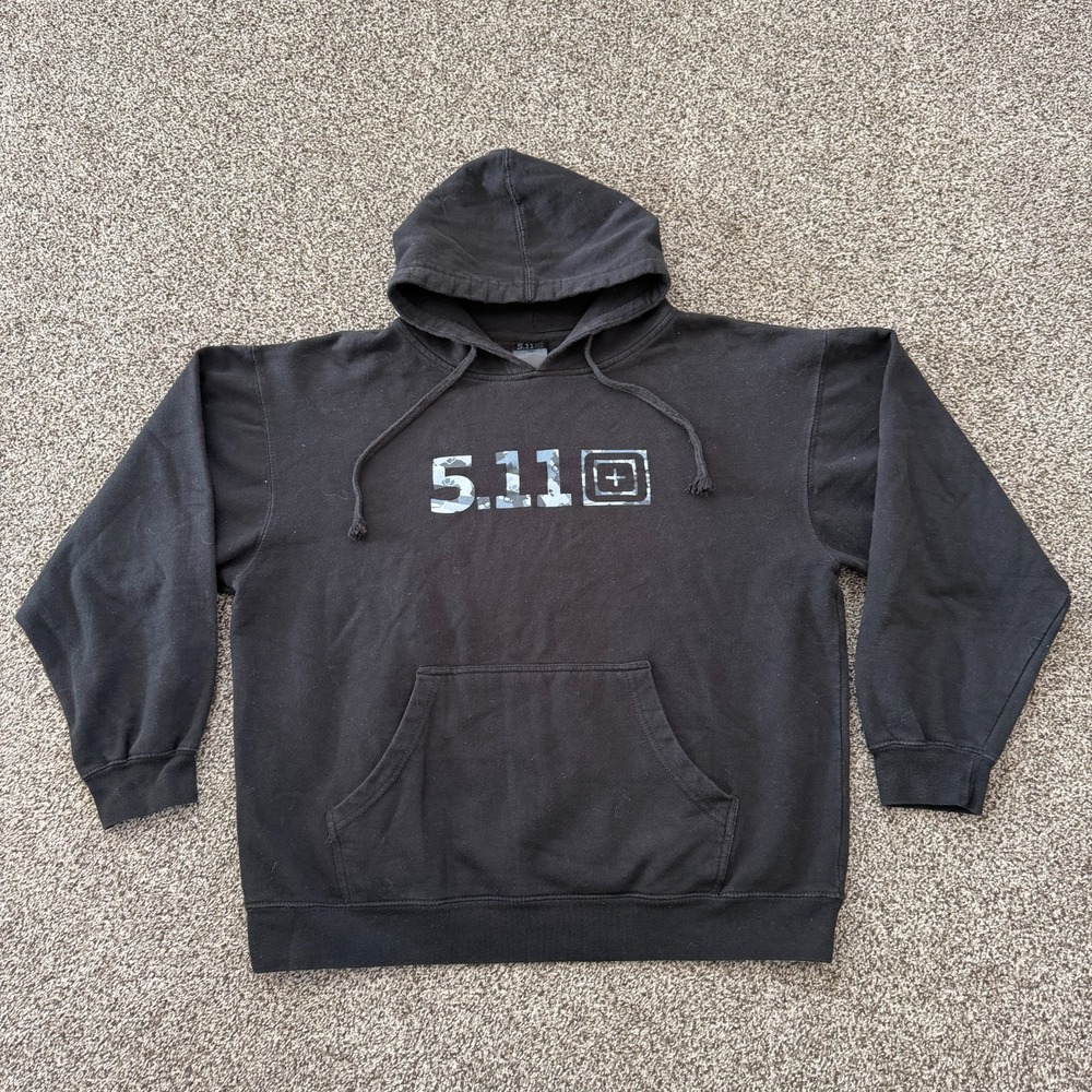 511 Tactical Hoodie Men's Large Black Pullover Sweatshirt Sweater Gun Range Logo